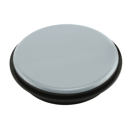 PRIME-LINE 2-3/8 in. Gray/Black Plastic Round Reusable Furniture Sliders 4 Pack MP75073